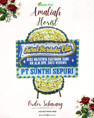 Papan Bunga Duka di Minahasa