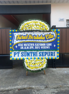 Papan Bunga Duka di Minahasa